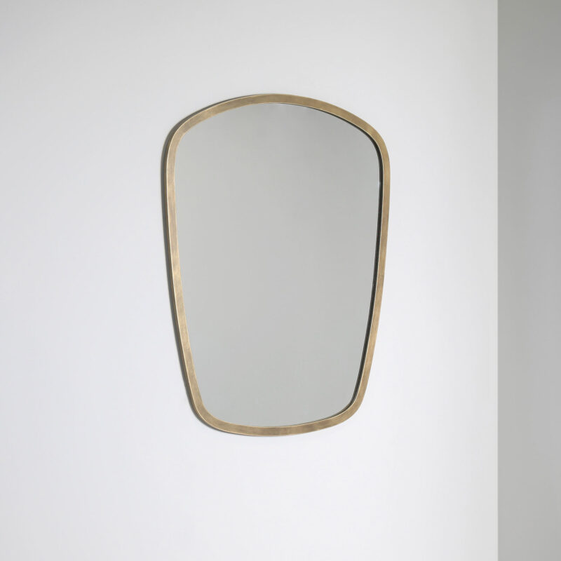 Modern gold metal mirror