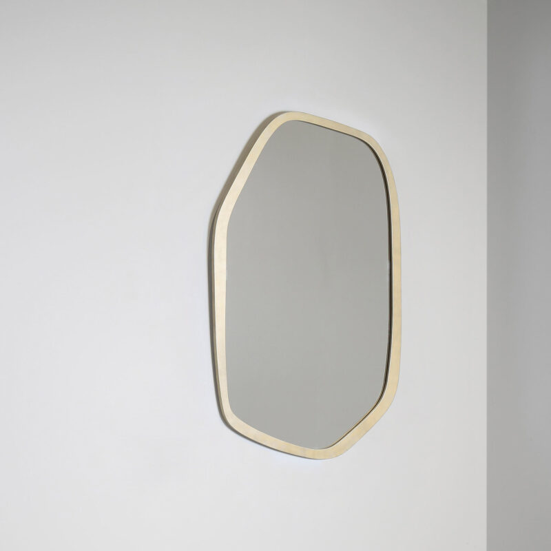 Modern gold metal mirror
