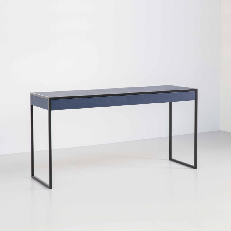 designer leather console table