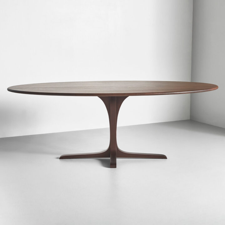 Finished in "Bronze" with Walnut wooden top