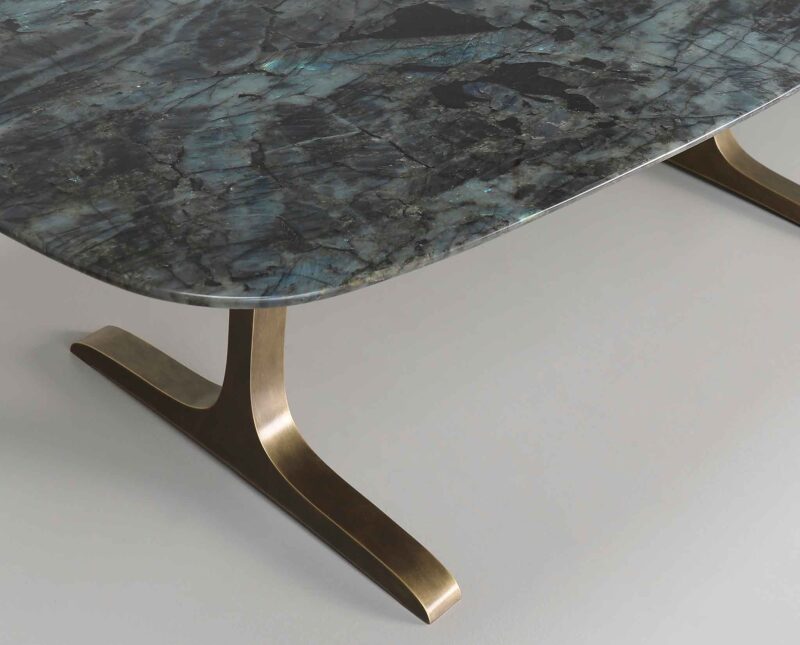 Marble rectangular dining table