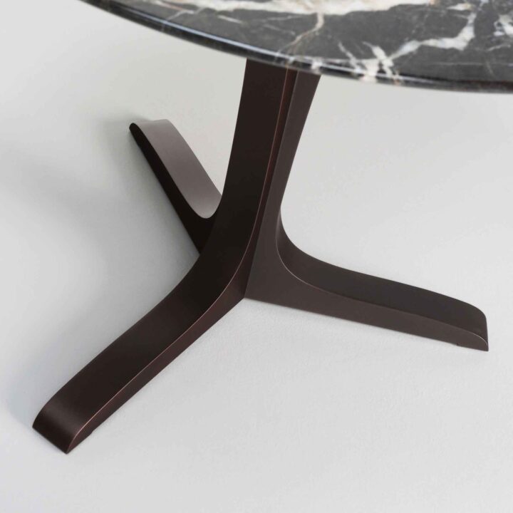Finished in "Bronze" with Noir St Laurent marble top