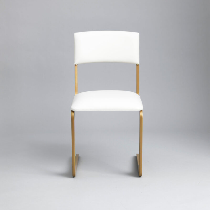 designer white dining chair