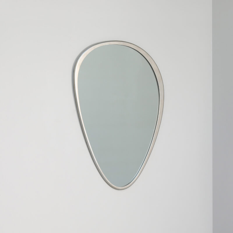 luxury sculptural metal mirror