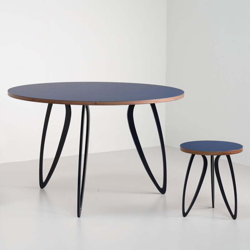 Bespoke Round Dining Table and Stool