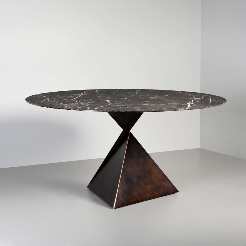 luxury round marble dining table