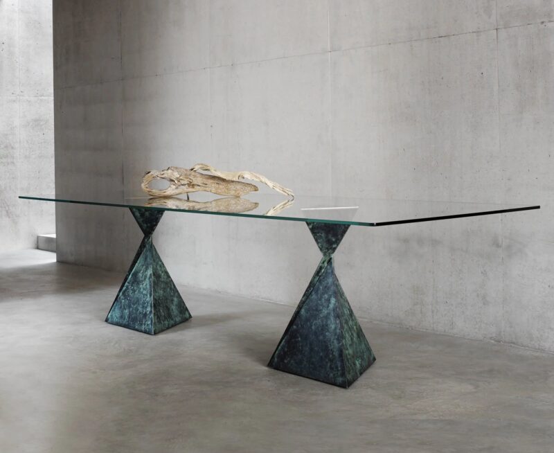 Luxury bronze dining table