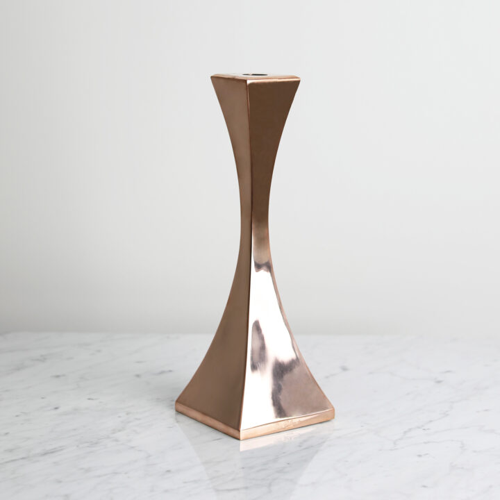 Capricorn candlestick in polished Bronze