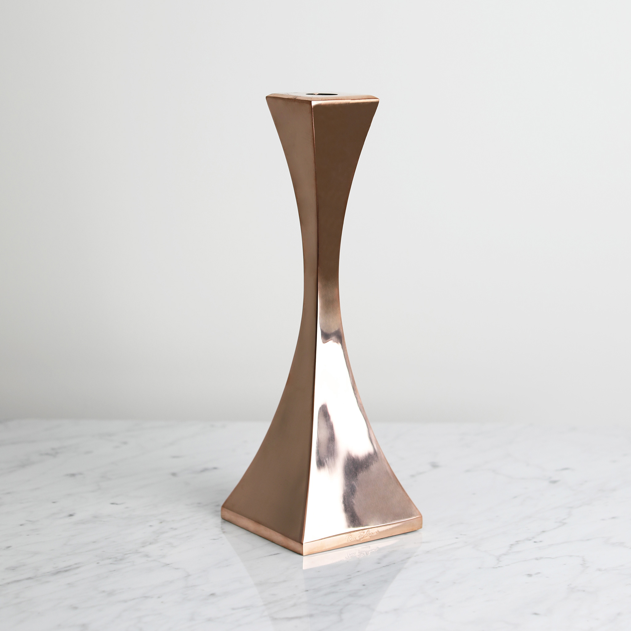 Capricorn candlestick in polished Bronze