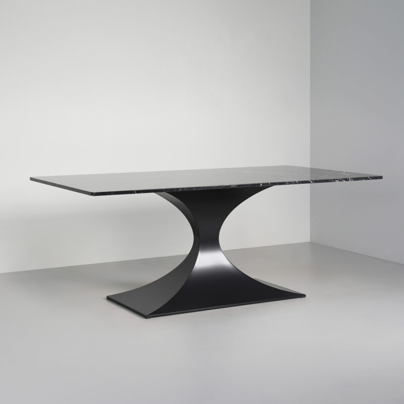 luxury dark marble dining table