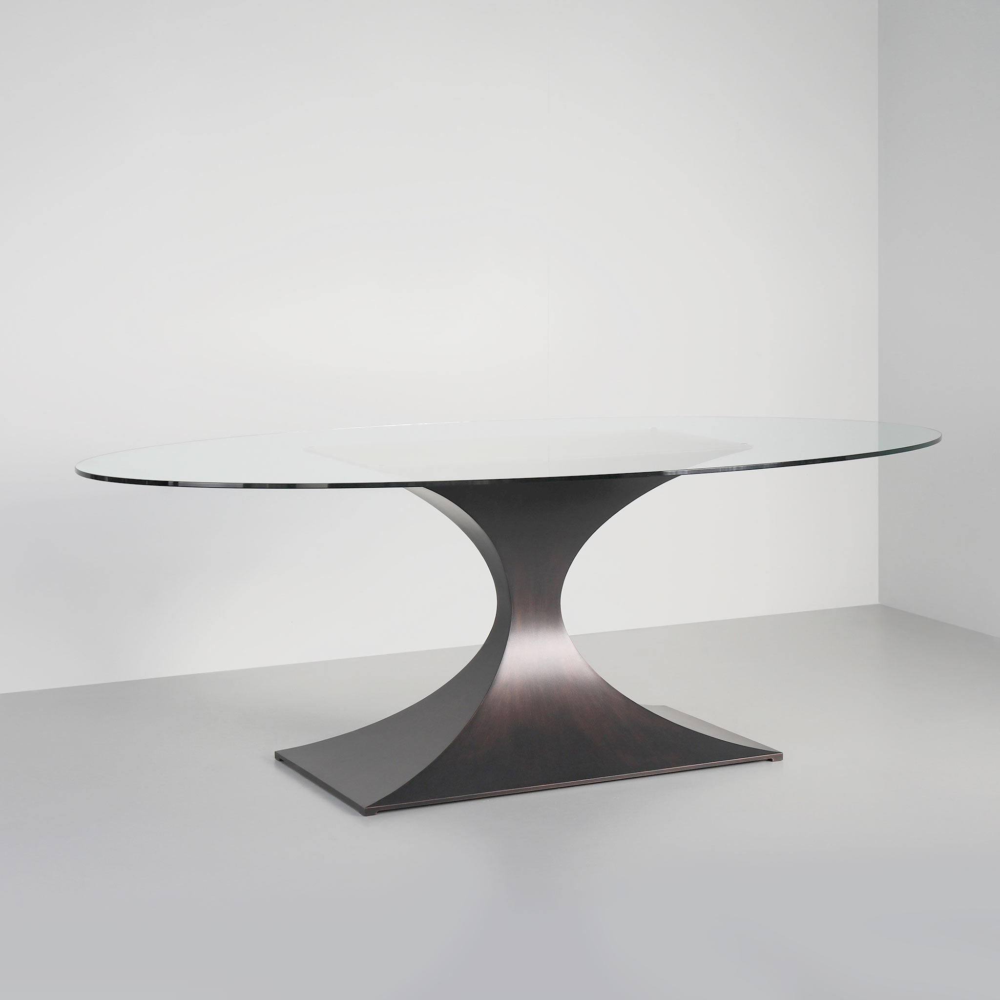 Capricorn Glass Oval Dining Table ~ SALE ~