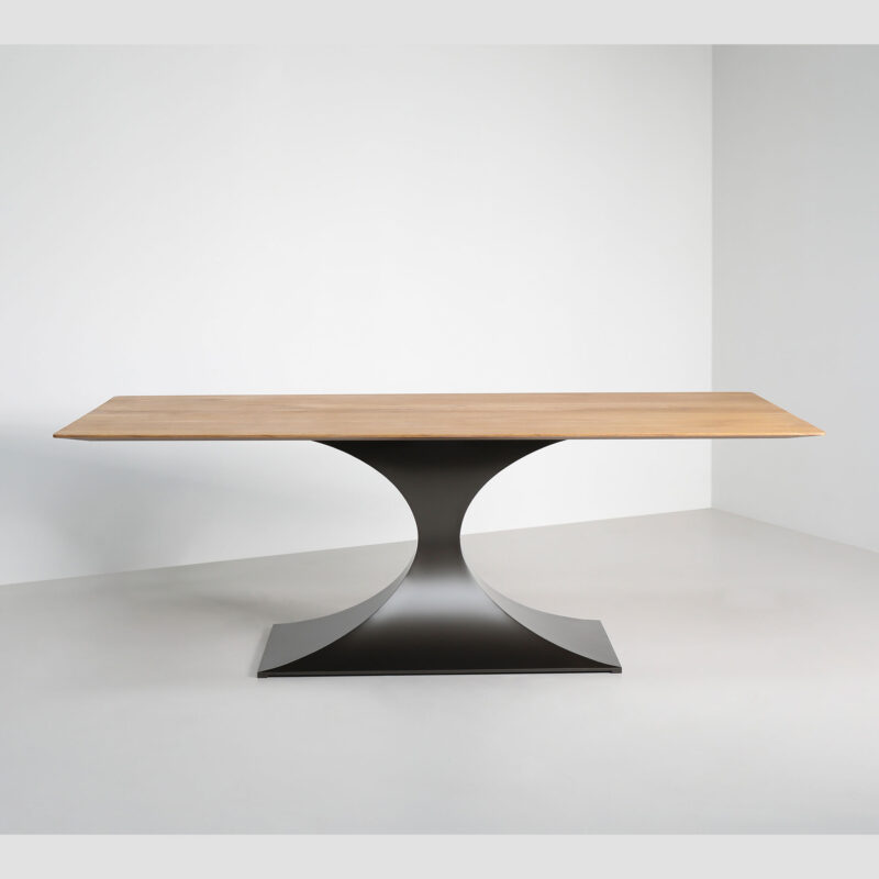Wood rectangular dining table