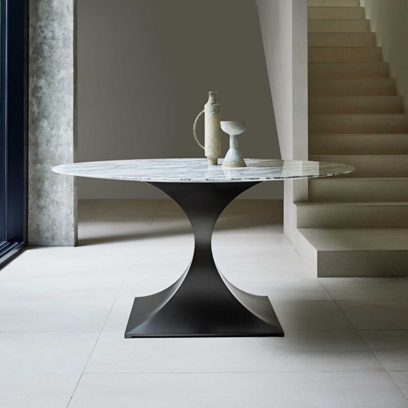 Marble round dining table