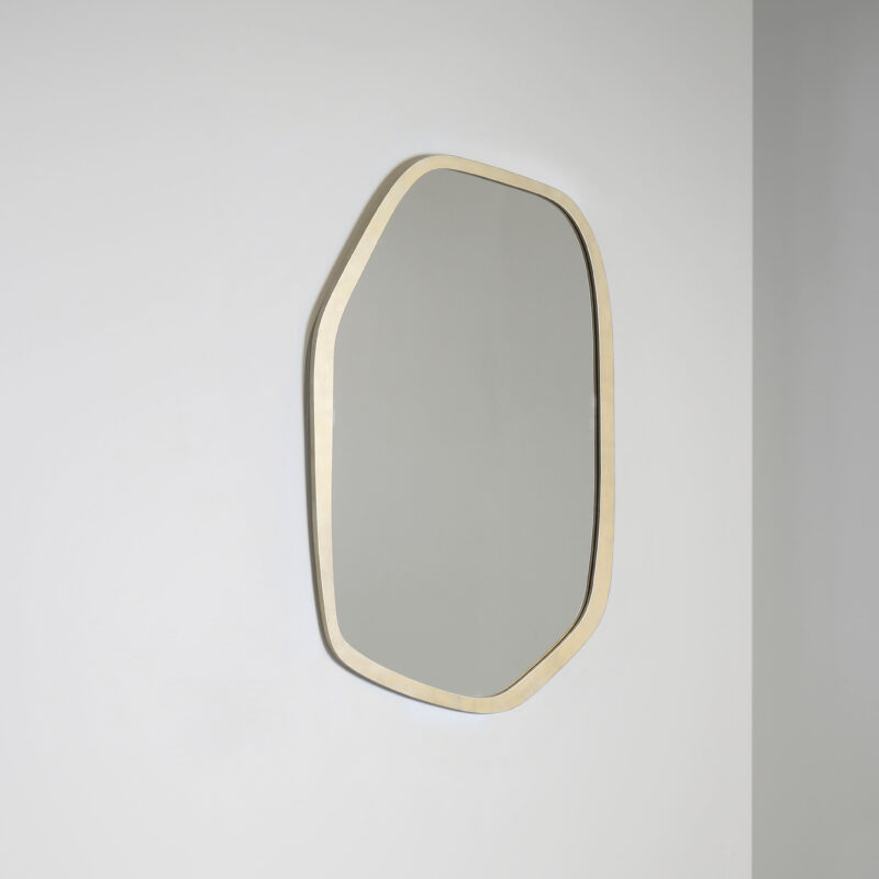 luxury designer sculptural wall mirror