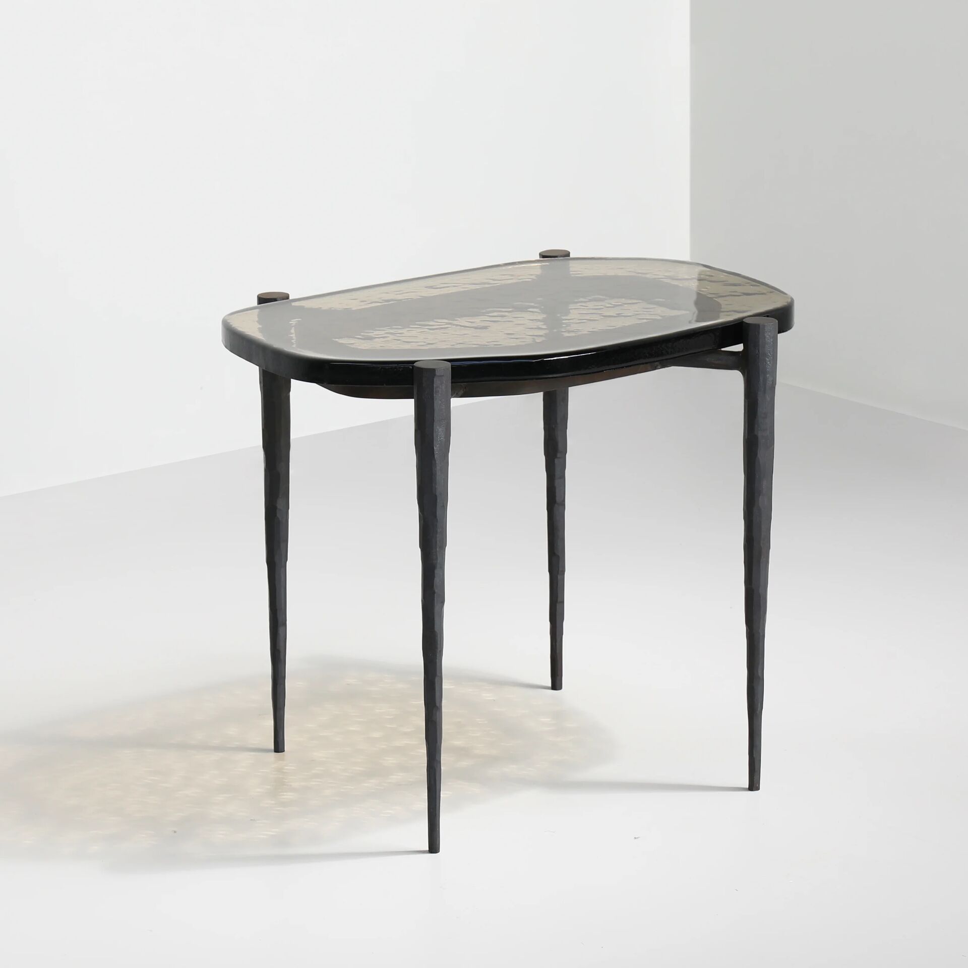 Cloud Side Table Smoke Cast Glass reflection 2 – WordPress _ Website Image