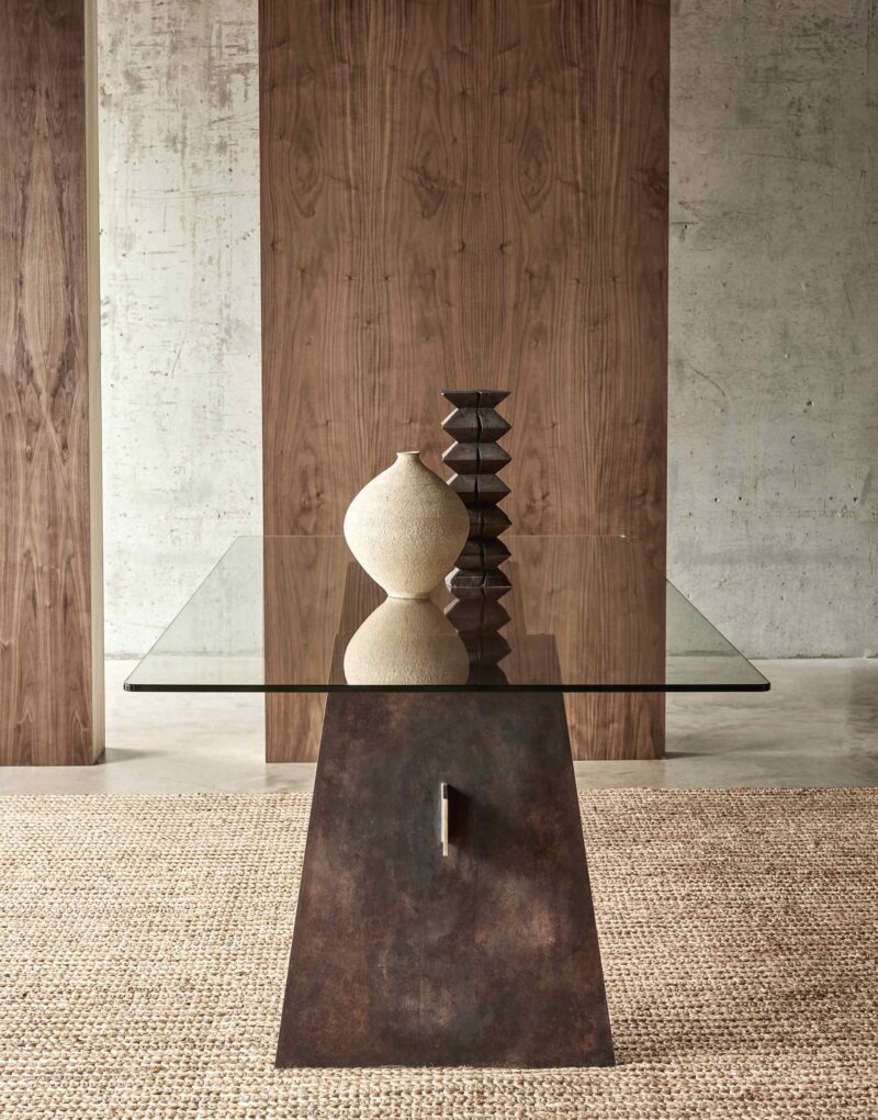 luxury bronze dining table