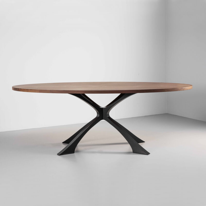 Walnut Oval Dining Table | Designer Furniture by Tom Faulkner
