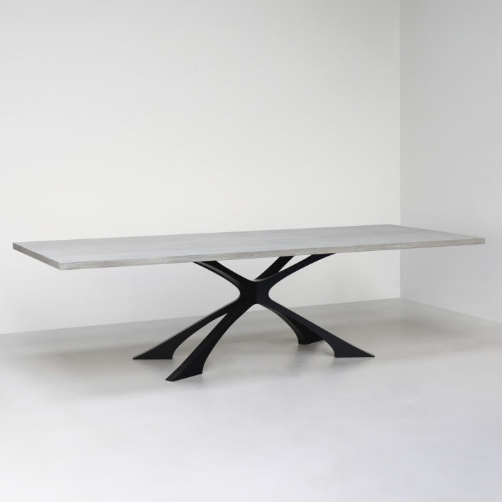 Finished in "Charcoal" with Silver Grey Oak top