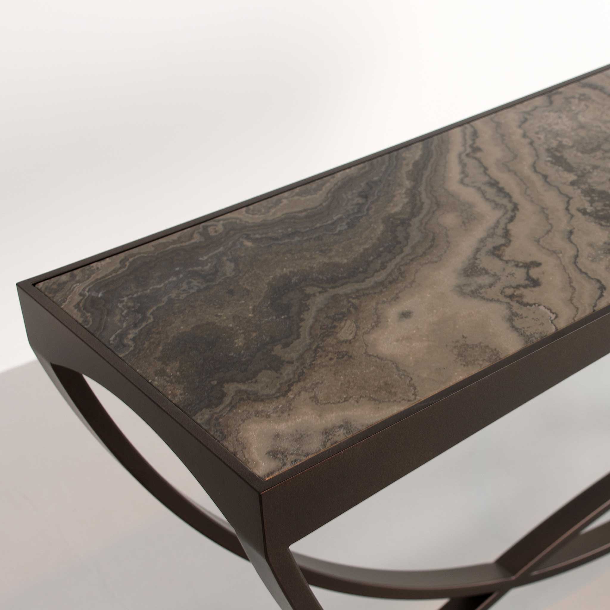 Brone finish with Eramosa marble 