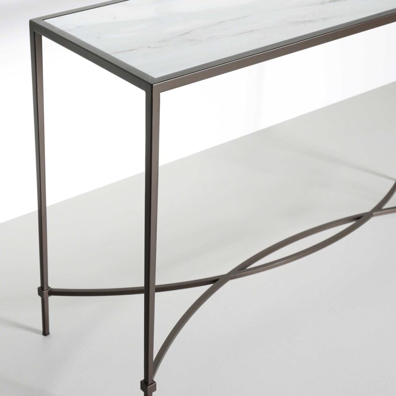 Calacatta marble console table