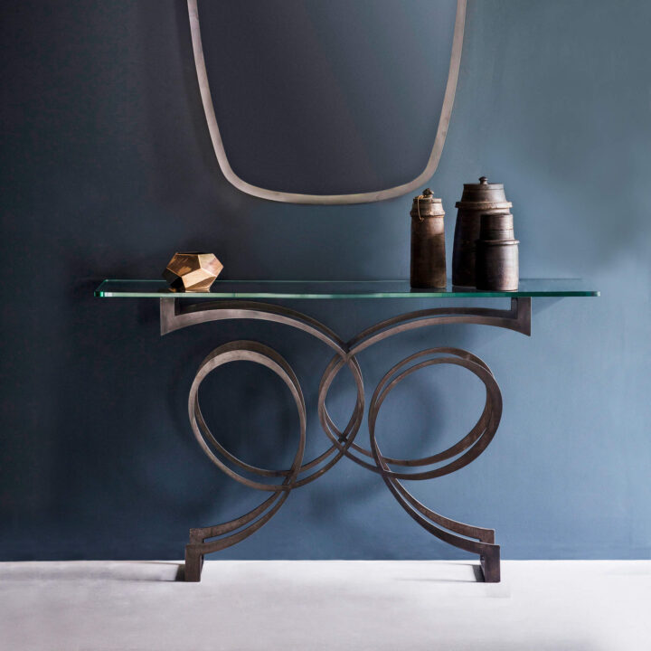 Jewel mirror and Versailles Console