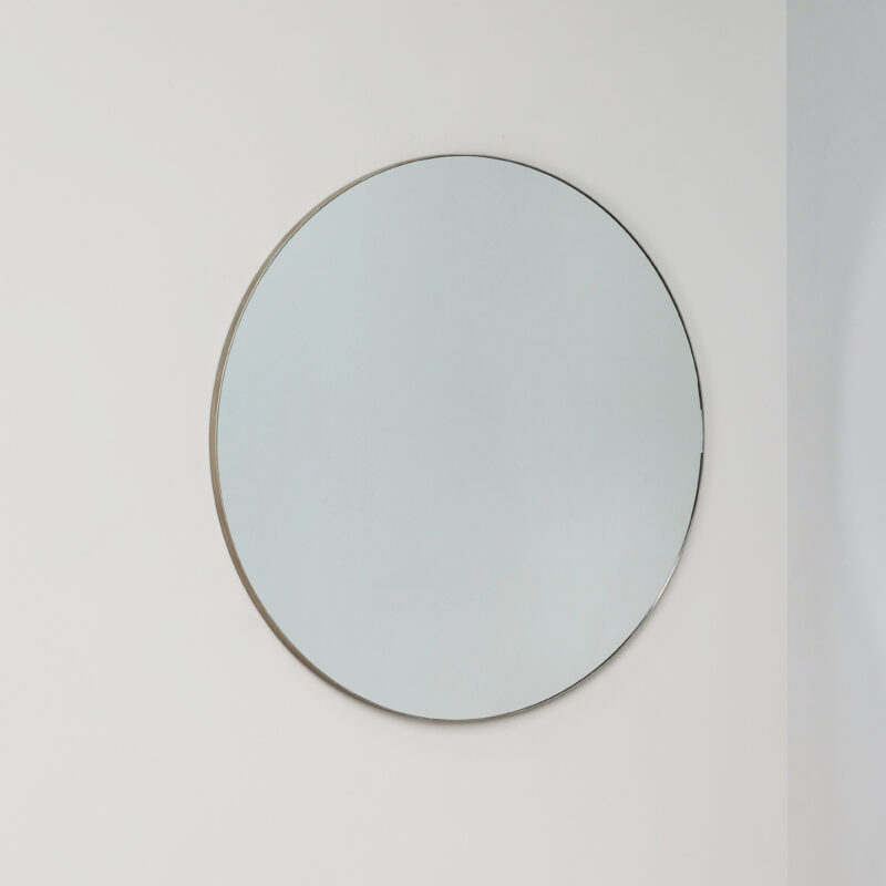 round contemporary designer mirror