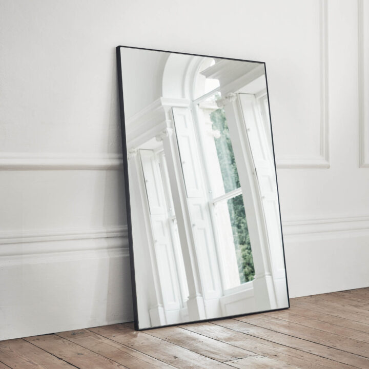 large designer rectangular mirror