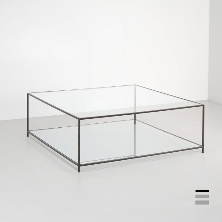 Lexington square coffee table finished in "Dark Bronze" (Avenues collection)