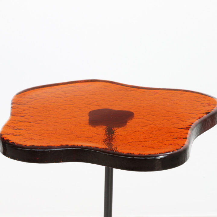 Orange Venetian Glass Side Table
