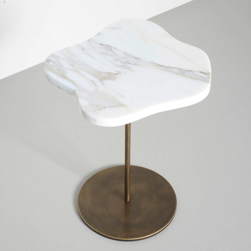 Calacatta Oro marble side table