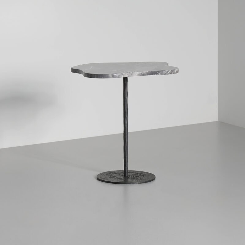 grey marble side table