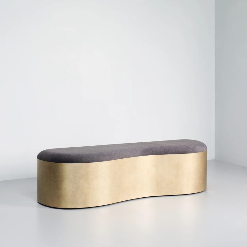 Lily Metal Bench | Luxury Furniture By Tom Faulkner