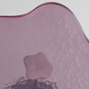 Rose Pink Venetian glass top