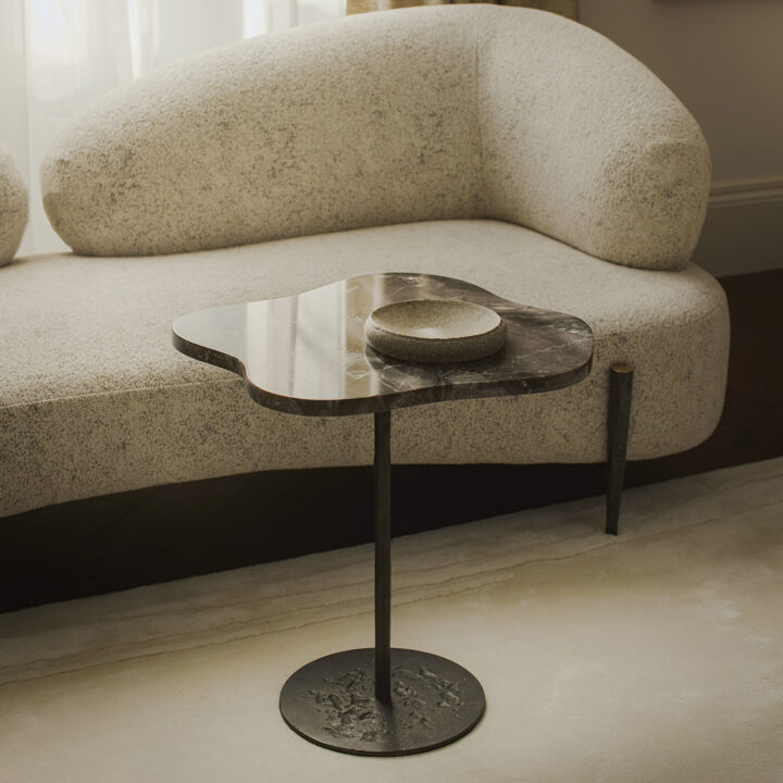 designer marble side table
