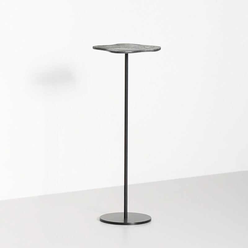 tall steel cocktail table