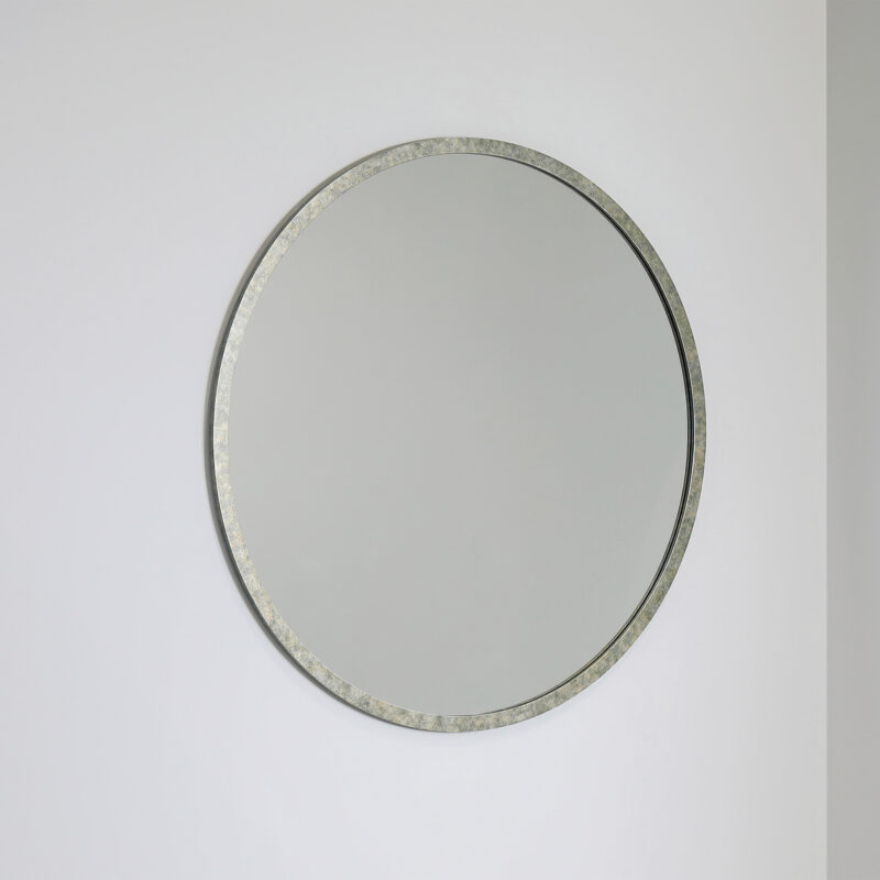 round contemporary designer mirror