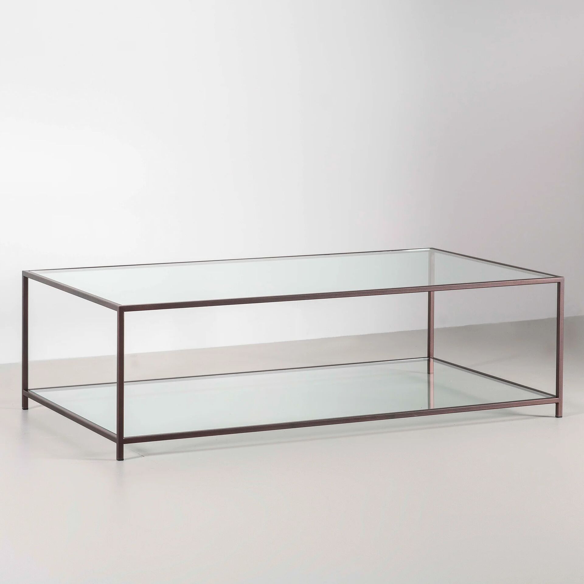 Madison coffee table finished in “Bronze”