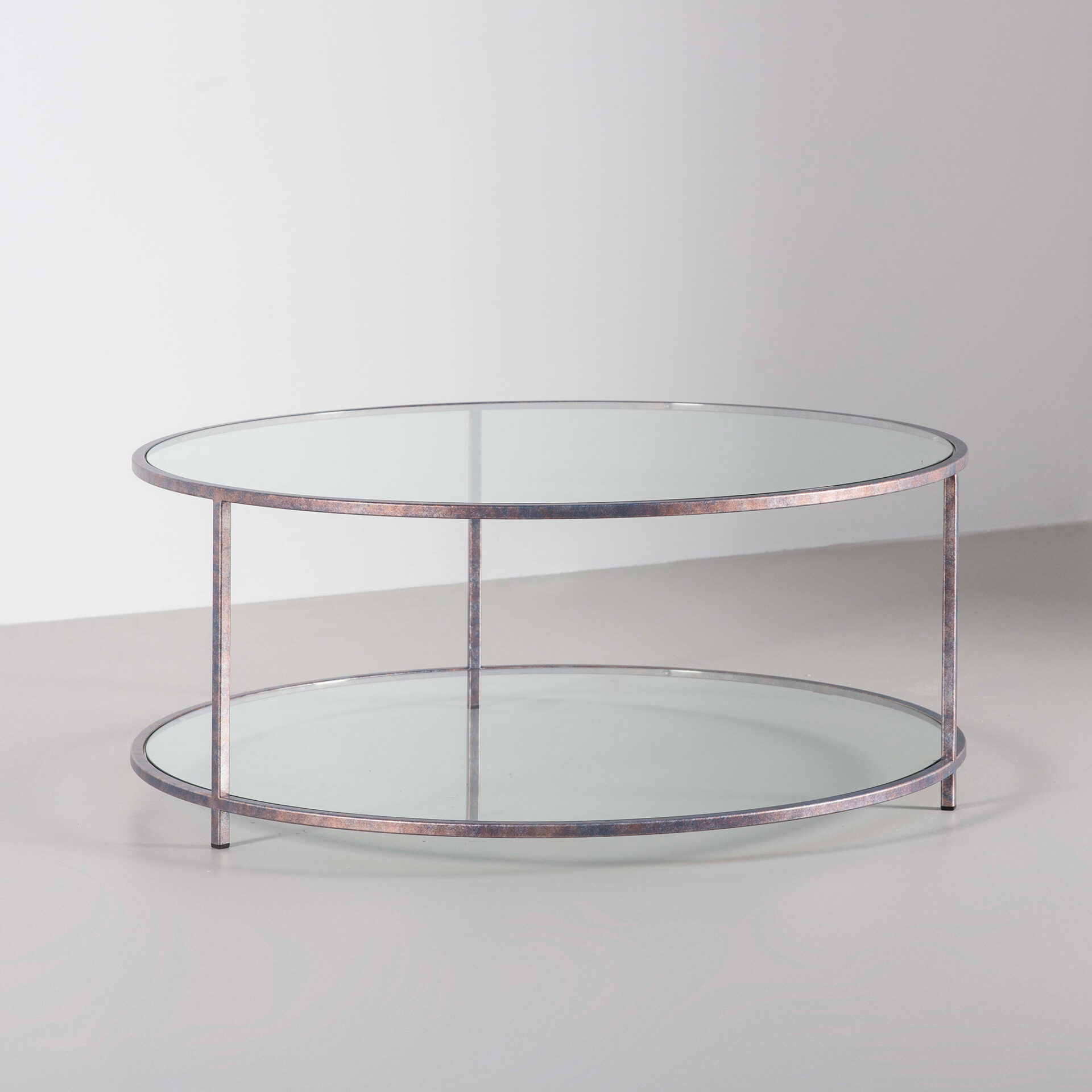 Madison coffee table finished in “Sunset Blue"