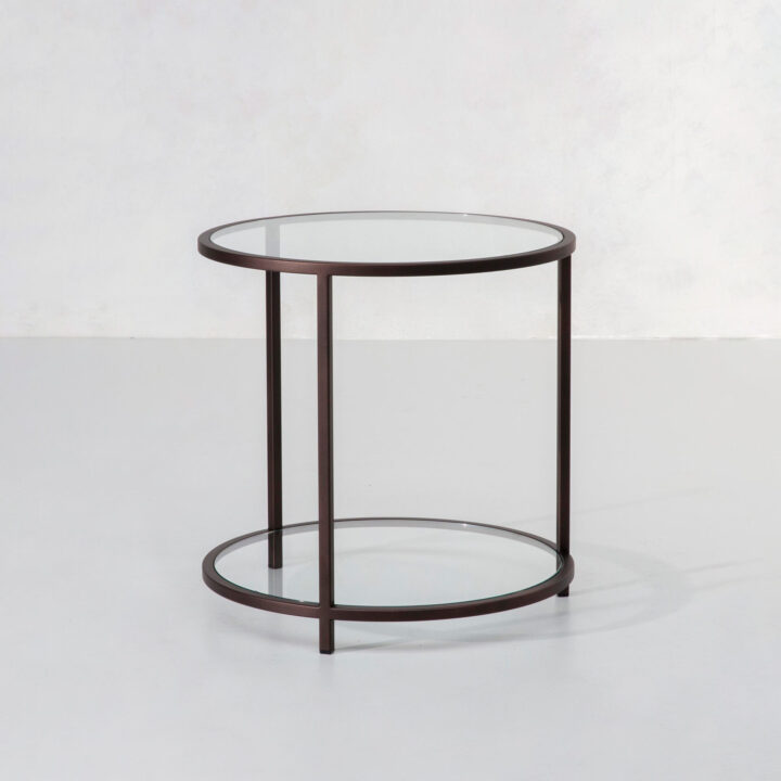 Madison side table finished in “Bronze"