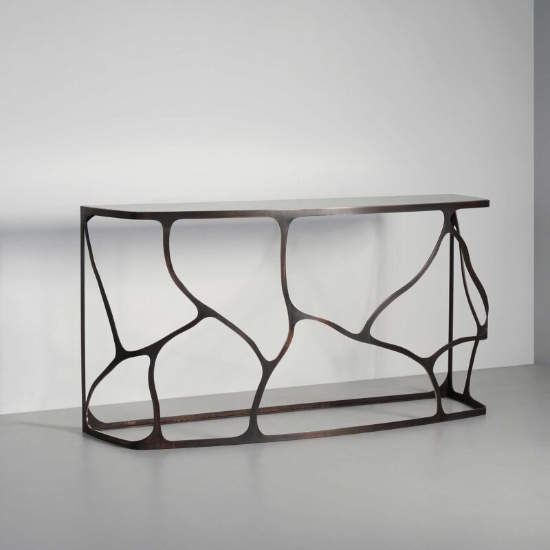 Bronze handmade console table