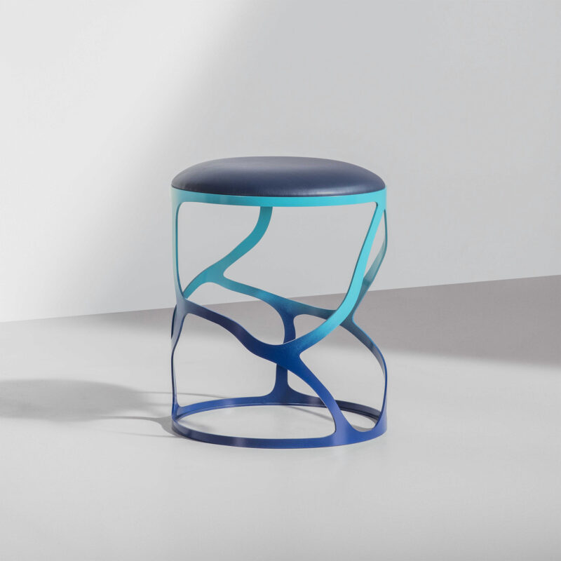 designer sculptural stool