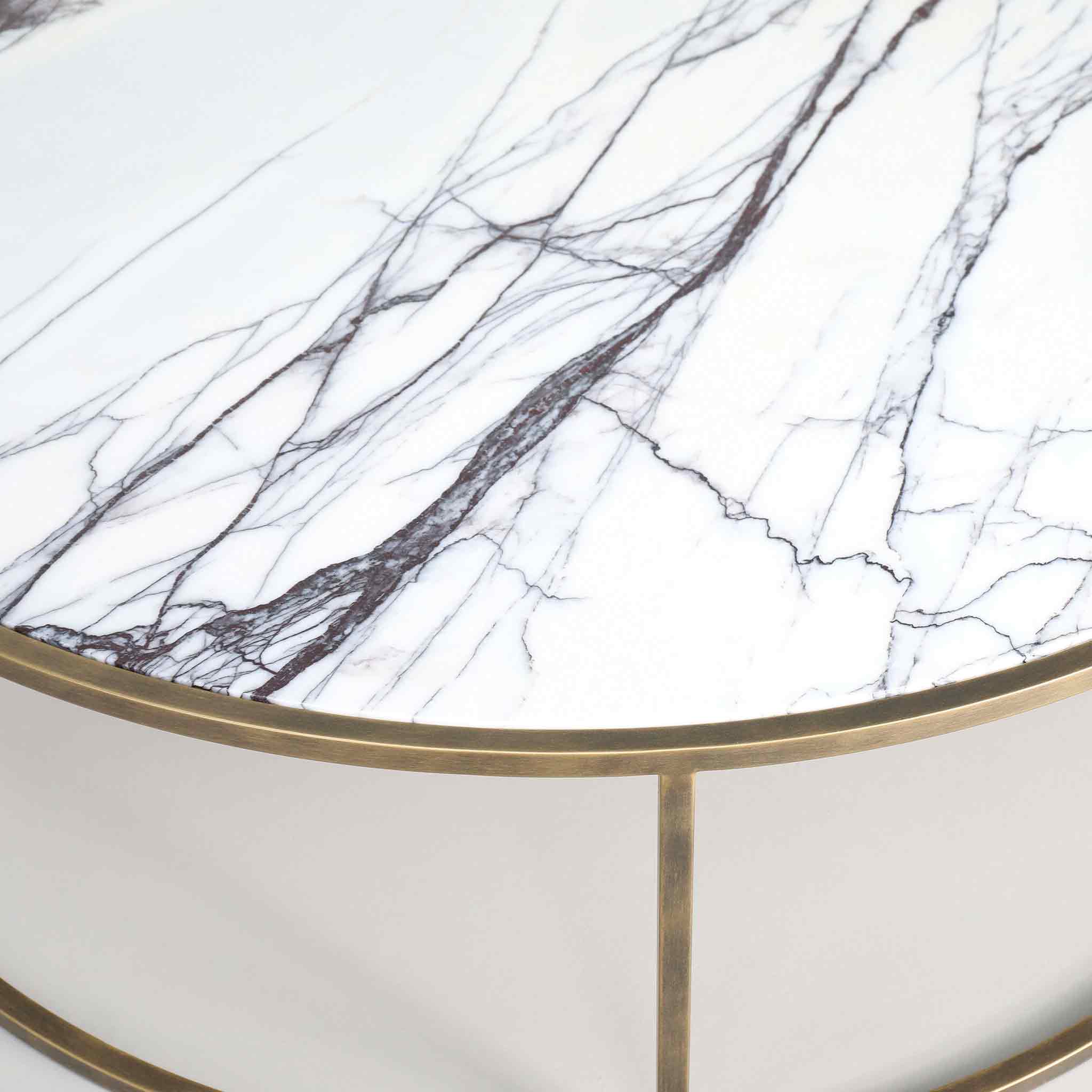 Finished in "Florentine Gold" with Lilac marble
