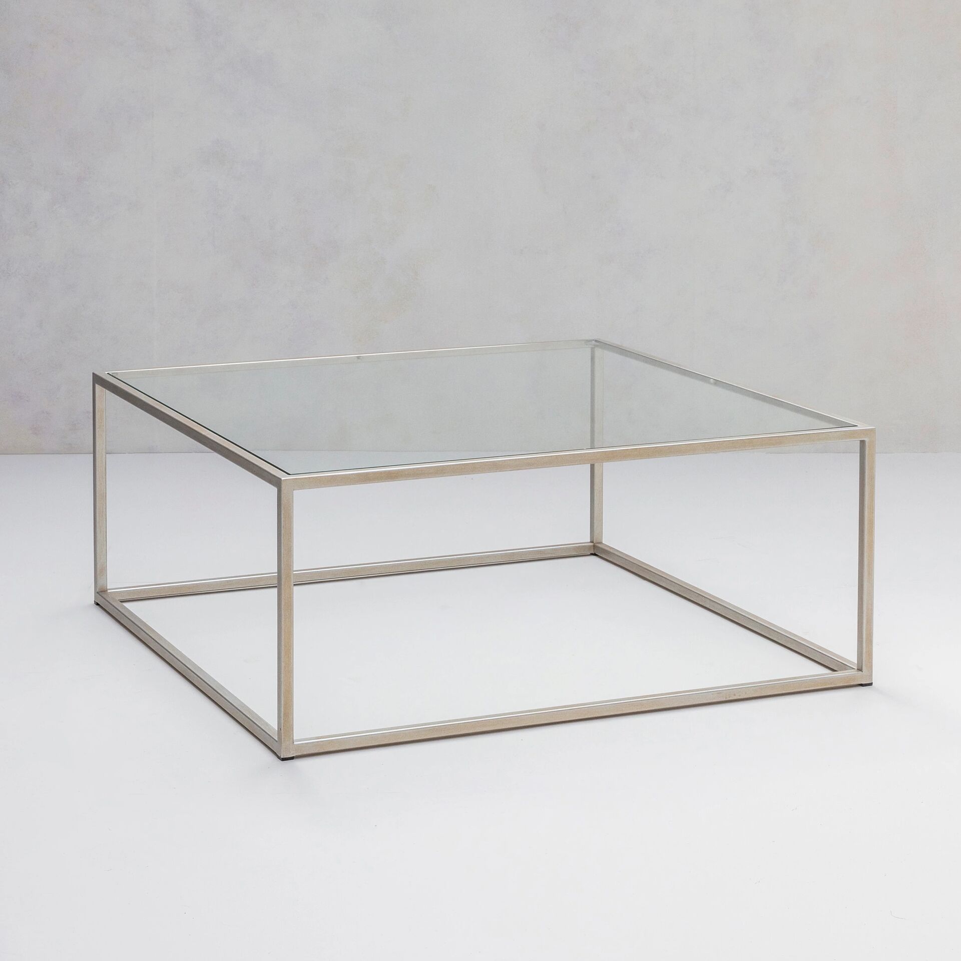 With glass, finished in "Persian Silver"