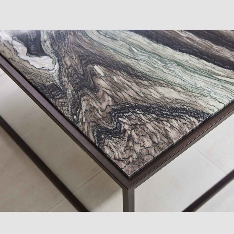 Marble rectangular coffee table