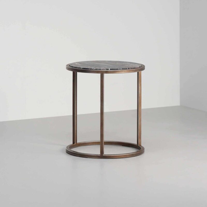 round marble side table