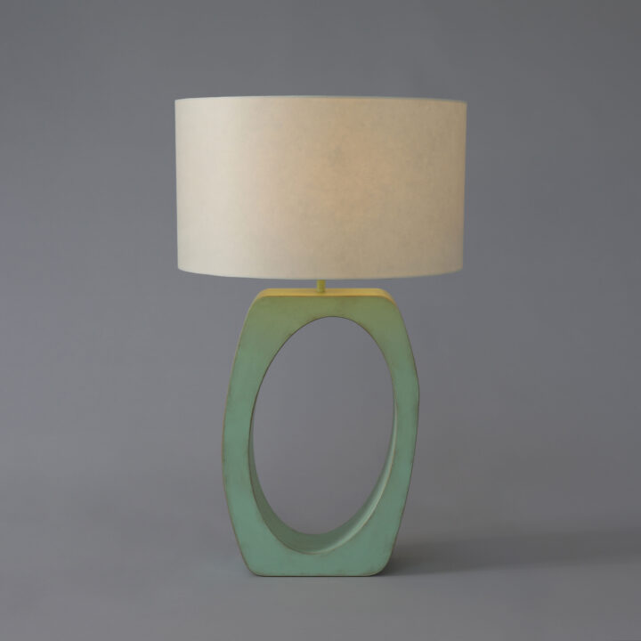 Cool scultural green table light