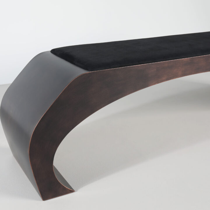 Skye Upholstered Bench in AB detail 2LR