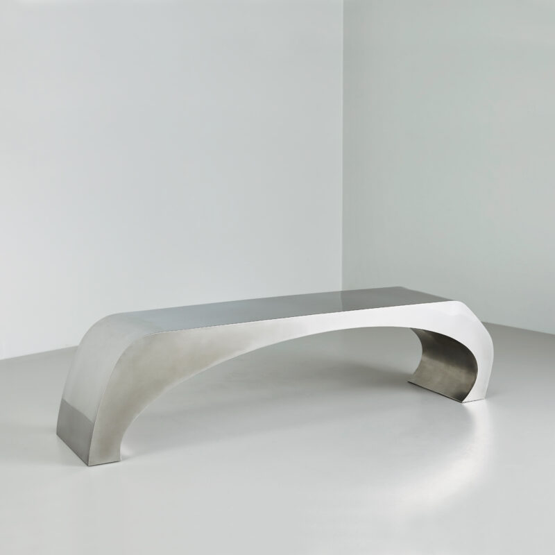 contemporary metal designer bench