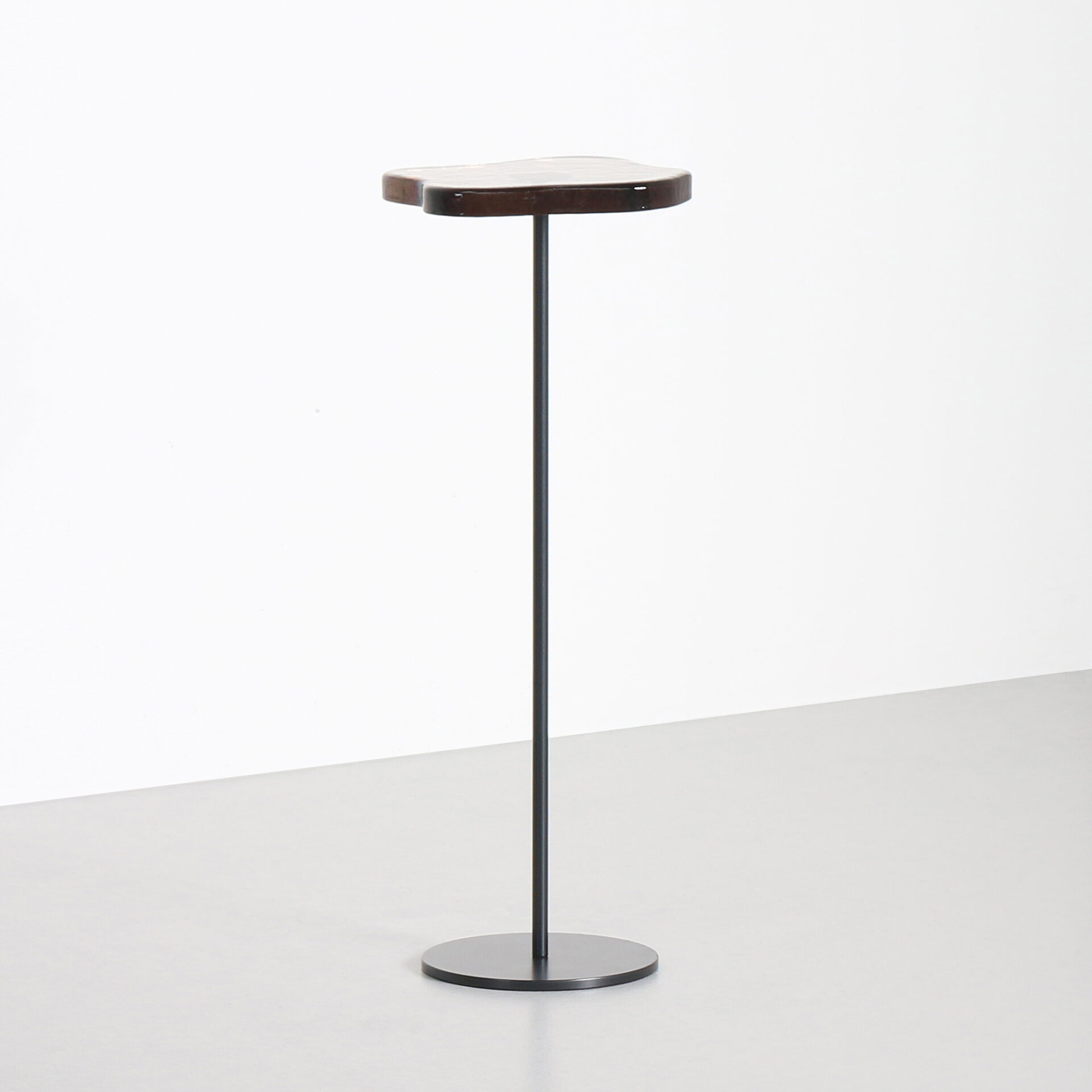 Lily Cocktail Table (Tall) with Smoke Brown Glass Top ~ SALE ~