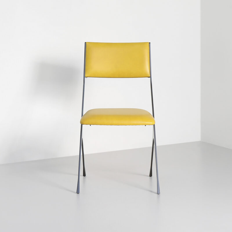 yellow designer dining chair